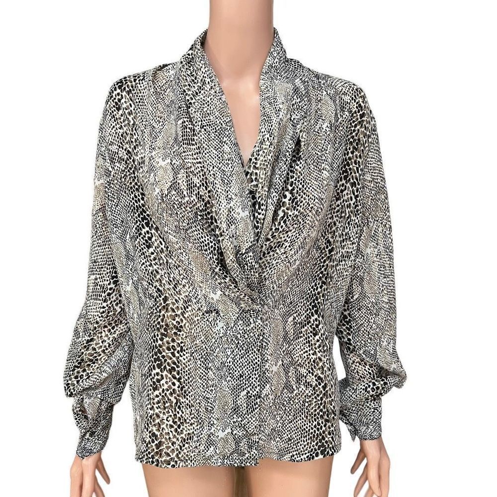 Nicola vintage snake print blouse size 8